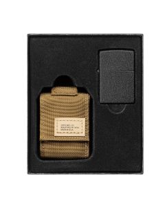 Coyote Tactical Pouch and Black Crackle Lighter